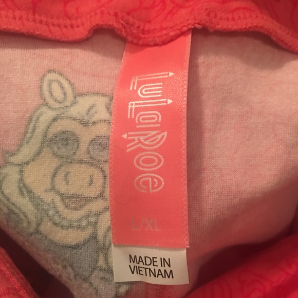 LuLaRoe Kids L/XL DISNEY Leggings Miss Piggy New - Picture 4 of 8
